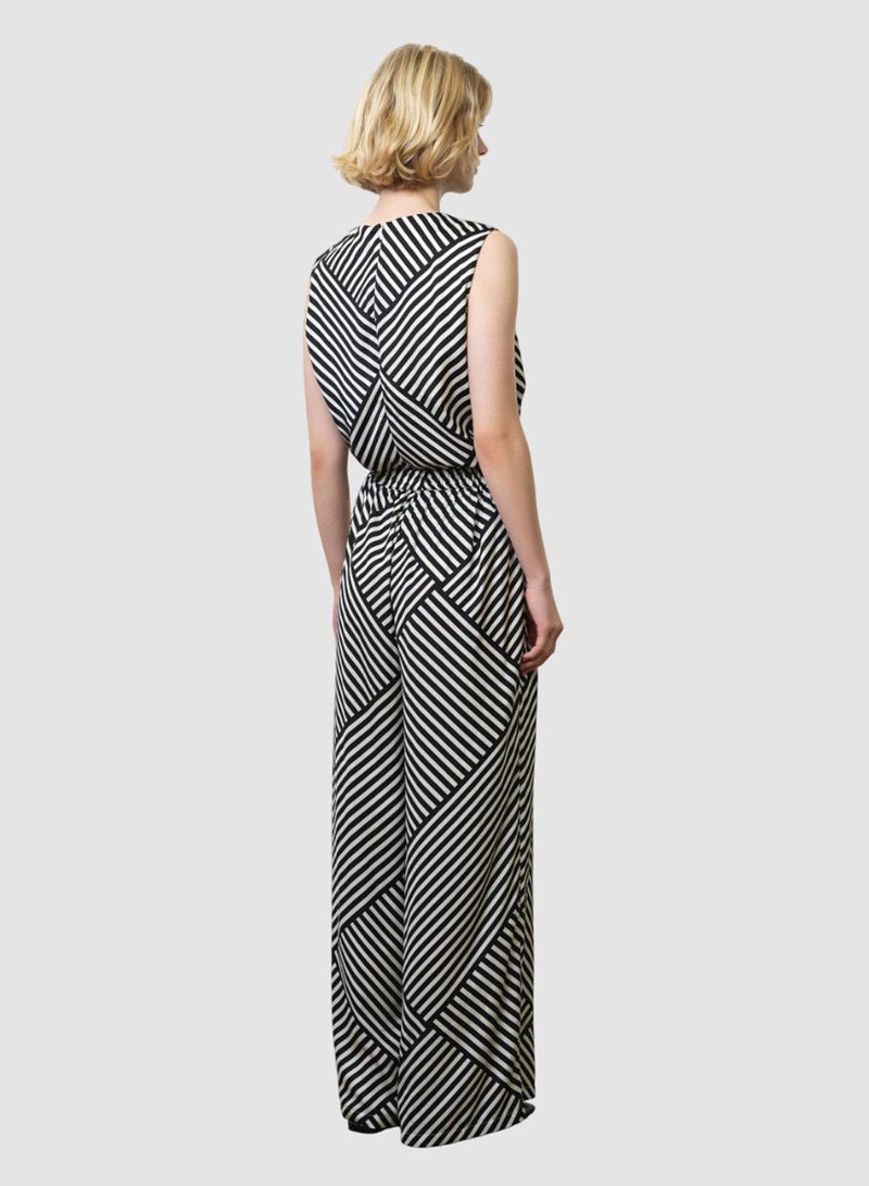 French Connection Striped Damasco Wide  Leg Trouser - Image 3